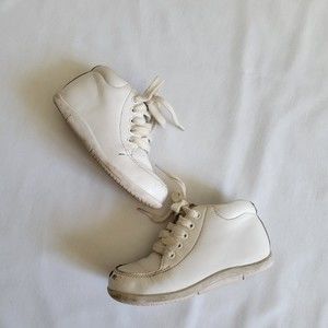 Stride Rite Leather Unisex White Booties Sensory Response Technology Toddler Sz7